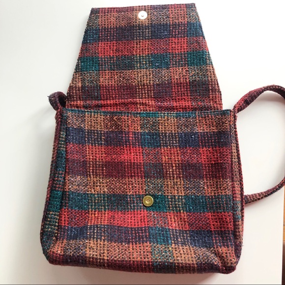 Bags Vintage Plaid Wool Purse Or Bag Poshmark